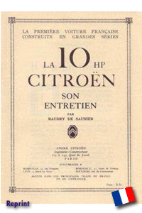 CitroÃ«n A Betriebsanleitung 1920 10HP